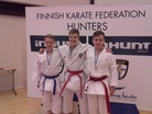 1.Saku Virtanen Lahden Karate
2.Julius Nyholm Gijomonkai Karateclub Sipoo
3.Luka Liikka Tapanilan Erä